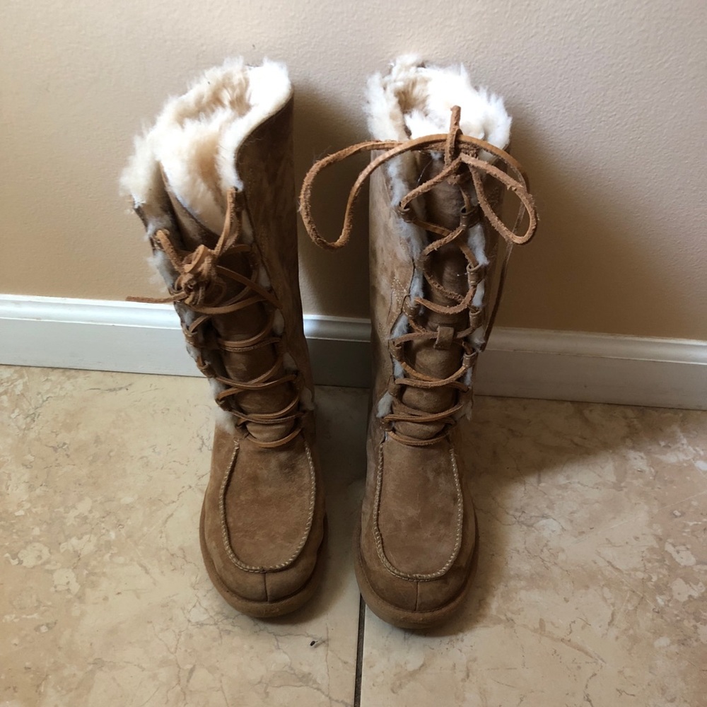 Lace up Ugg boots